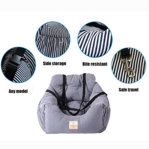 Hondenauto -zitplaatsen Universal Pet Carrier Pad met veiligheidsgordel Cat Puppy Tas Veilig Huismand Reisproduct