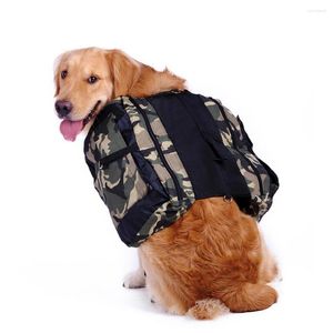 Housses de siège de voiture pour chien sac à dos pour animaux de compagnie de Camouflage étanche sac de selle réglable pour moyen grand randonnée voyage accessoires de plein air