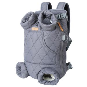 Housses de siège de voiture pour chien hiver sac à dos pour animaux de compagnie épaissir chat chaud mains libres Portable transporteur de voyage pour petits chiens sac de sécurité coupe-vent