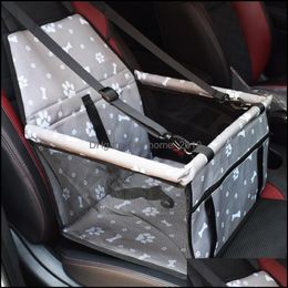 Housses de siège de voiture pour chien xford voyage de voiture QET CARRIER chiens oreiller Cage pliable caisse boîte sacs de Transport fournitures pour animaux de compagnie Transport Chi314D