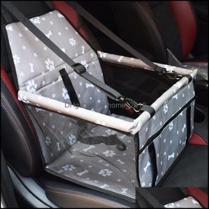 Fundas para asientos de coche para perros xford Viaje en coche QET CARRIER Perros Almohada Jaula Caja plegable Caja Bolsas de transporte Suministros para mascotas Transporte Chi261u