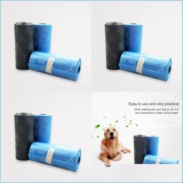 Porte-chien 15pcs pratique chien de compagnie déchet merde sac distributeur poubelle poubelle chat chien poo collecte sacs 447 N2 livraison directe 2022 H Dhxqe