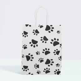 Dog Carrier 20pcs Sacs-cadeaux imprimés avec poignées Thème Party Favors Goodies