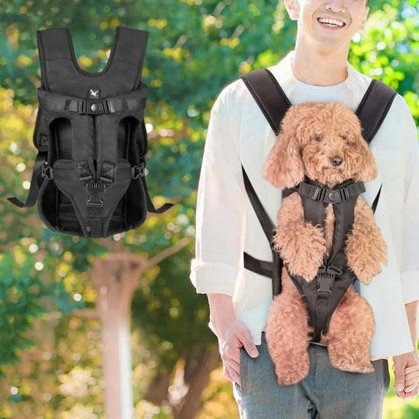 Carrier de perros Mochilas frontales de mascota ajustables Bolsos de Oxford Puppy Carring Bolsas de cachorro Oxford