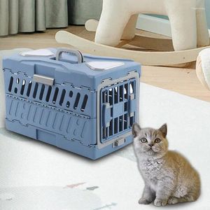 Transporteur de chiens et chat pliable cage supérieur manche conception de compagnie aérienne pour animaux de compagnie pour le transport aérien des avions de camping sortant