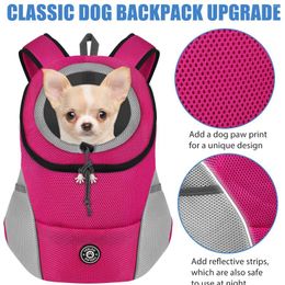 Mochila portadora de perros para mochila de mascota delantera de cachorro grande y pequeño