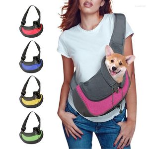 Hondendraagtas Huisdier Puppy S/L Buiten Reizen Schouder Mesh Oxford Single Comfort Sling Handtas Tote Pouch