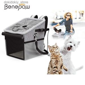 Transporteur de chien benepaw Breake à vélos rembourrés panier pliable pliable pour animal de compagnie de se siège de seau de seau de chat.