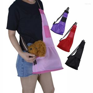 Porte-chien respirant sac pour animaux de compagnie maille lavable chat élingues épaule pour petits grands chats voyage sac à dos transporter