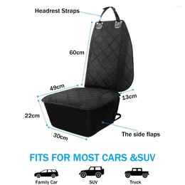 Portadora de perros automóvil trasero asiento trasero tapón impermeable pliegue cubierta de mascotas para mascotas para automóviles camiones SUV