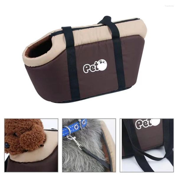 Mochila transportadora para perros y gatos, bolsas transpirables con un solo hombro para mascotas, tela antideslizante, bolsos de viaje universales para gatos, suministros