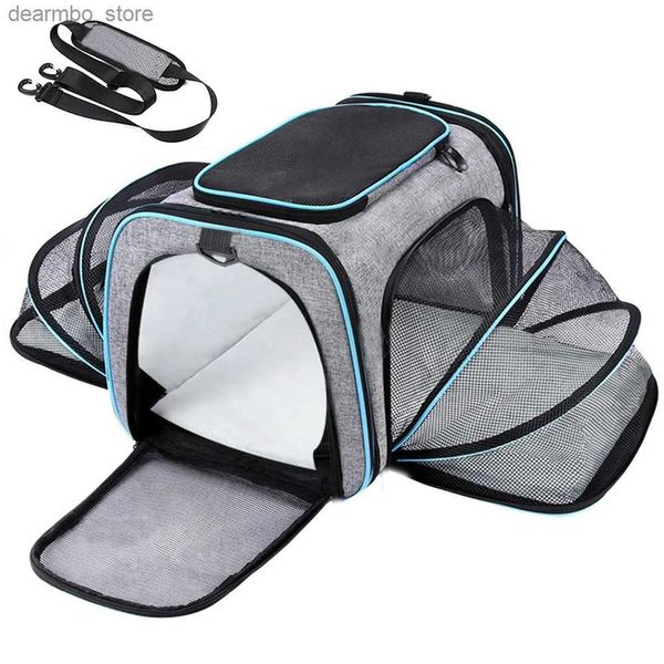 Porte-chiens chat do cortrier bas outdoor voyage de voyage animaux de compagnie chats transport handba porte-animaux de compagnie sac à dos portable pliable respirant ba l49