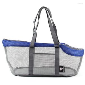 Sac fourre-tout de transport pour chien et chat, petit sac à main en maille complète, respirant, Portable et pliable, à bandoulière moyen