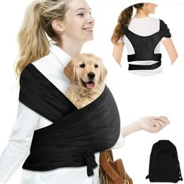 Carrier de perros Comfort Breathable Outdoor Travel Hands Free Pet Free Strap de hombro Doble Carrera de cachorro