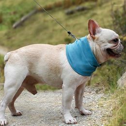 Hondendraagzak Koelhalsband Bandana Voor zomerverlichting Koortsflitsen Huisdieren Verstelbare dons Cool Drop