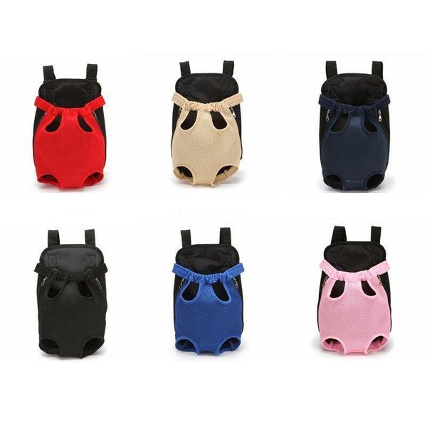 Dog Carrier Front Backpack Legs Out Réglable Mesh Randonnée Cam Sac De Voyage Pour Petits Chiens Chats Chiots Jk2012Xb Drop Delivery Home Ga Dh1Jk