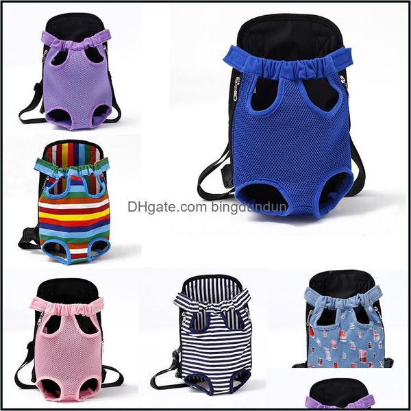 Portador de perros Pecho delantero Mochila Malla Gato Cachorro Portadores Sling Bag Perros Llevar Tote 11 colores Opcional Ywy3951 Entrega de gota Inicio Gar Ottoh