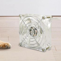 Transporteur de chien hamster refroidissement des accessoires de ventilateur de ventilateur acrylique facile à installer Keep Summer pour chiot petit animal de compagnie d'oiseau cata