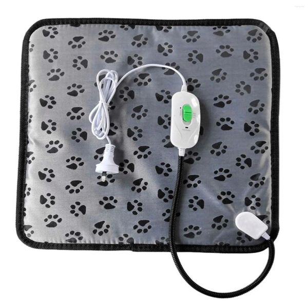 Couverture chauffante pour animaux de compagnie, coussin chauffant, température réglable, imperméable, résistant aux morsures, tapis électrique chaud pour chiens et chats, prise AU