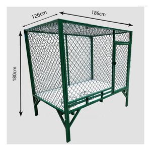 Hondendraagtas Ijzer Geweven Ketting Schakel Gaas Kennels Kooien Kooi Roestvrijstalen Huizen 1,86x1,26x1,8m