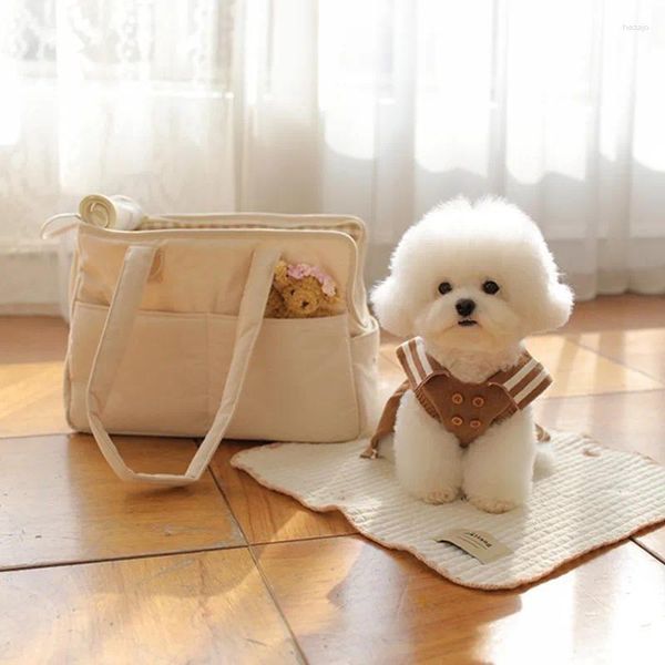 Sac de transport coréen pour chiens et chats, sac à bandoulière Portable pour chiot, Chihuahua, Yorkshire, fournitures adaptées aux petits chiens