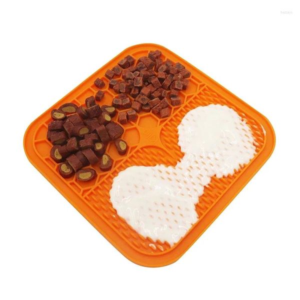 Tapis de transport pour chien, tapis à lécher pour chat, mangeoire plus lente, distributeur en Silicone pour chiot et chaton, alimentation pour animaux de compagnie