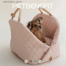 Hondendrager Nieuwe stijl Casual Fashion Luxury Pet Dog Cat Draagtas Hondenauto Carrier Booster stoel Pet Carriers L49