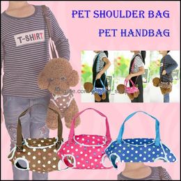 Portador de perros Nuevo estilo Mtifunción al aire libre Pet Bolso portátil Portadores Totes Shoder Bolsa Arnés para gato Venta al por mayor Rápido DHS Drop Del Otxhx