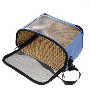 Sac de transport pour chiens et perroquets, valise pour animaux de compagnie, conteneur de stockage en plein air, fournitures pour animaux de Camping, accessoire en Pvc de grande capacité