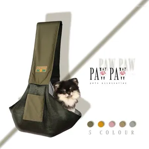 Hondendraagzak PawPaw Luxe Zomer Huisdier Slings Kat Draagbare Tas Licht Handig Ademend Huisdieren Reizen Mode Picknick Accessoires