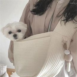 Hondendraagtas Huisdierrugzak Comfort Handgemaakte tas Kitten Outdoor Reizen Ademend Crossbody-benodigdheden met één schouder
