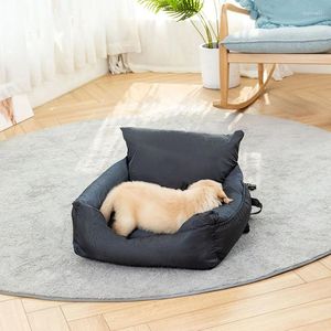 Porte-chien pour animaux de compagnie, chats et chiens, lit de chenil, tapis de voiture Portable, antidérapant, voyage, transport chaud d'hiver