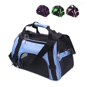 Transporteur de chiens Pet Portable Carriers Sac imperméable Sacs de chat pliables respirants