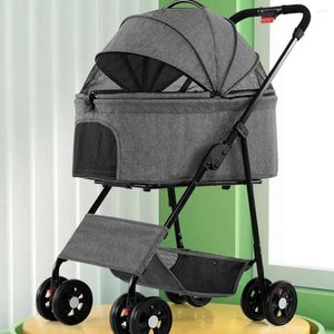 Hondendraagmand Kinderwagen Licht Opvouwbare Kattentrolley Buiten Reizen Ademend Maaltijdbord Kinderwagen Draaggewicht 15 KG Voor kleine honden