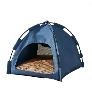 Transportador para perros, tipi para mascotas, cama plegable lavable para tienda de campaña para gatos, cerca de jaula de 42 38CM, casa al aire libre para cachorros