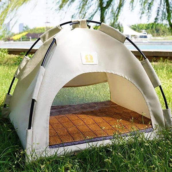 Transportador para perros, tienda para mascotas, casa para gatos, cama tipi lavable plegable para gatos, valla de jaula de 42 38CM para exteriores para cachorros