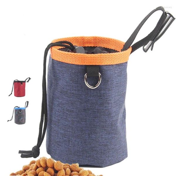 Sac de transport pour chien, sac de collation d'entraînement pour animaux de compagnie, fournitures de poche de sortie multifonctionnelles interactives en plein air