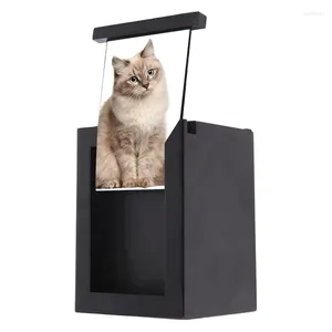 Urna transportadora para perros o gatos, urnas de cremación para cenizas con marco Po, caja conmemorativa de madera con memoria, bolsa, envío directo