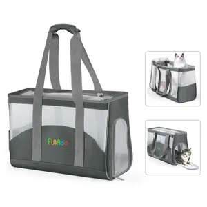 Portador de perros Portable Bolsa de mascotas transpirable Tota de hombro al aire libre