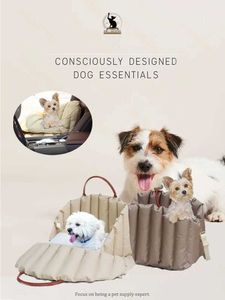 Hondendrager draagbare niet -slip handcart voor huisdieren kennelzak kleine honden en katten reizen chien draagbare autostoelen H240531