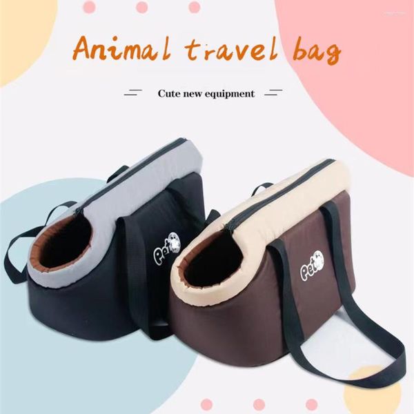 Transportín para perros, bolsas portátiles para mascotas, tela antideslizante, suministros para prevenir asfixia, mochila Universal de viaje para gatos, transpirable con un solo hombro