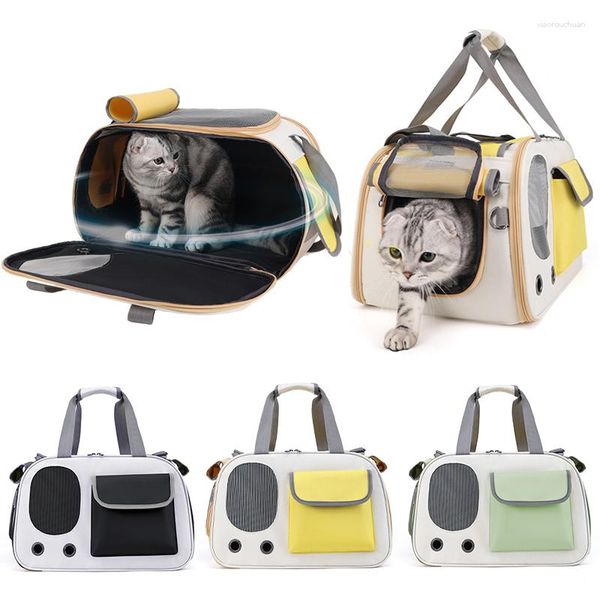 Portabebolla de hombro portátil para perros para perros pequeños gatos chihuahua yorkshire cachorro saliendo bolsas de viaje suministros de viajes