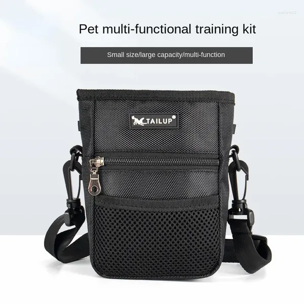 Transportín para perros, bolsas portátiles de viaje para golosinas, bolsa con cinturón de fácil almacenamiento, bolsa con Clip para Entrenamiento de mascotas, dispensador de excrementos, suministros para exteriores