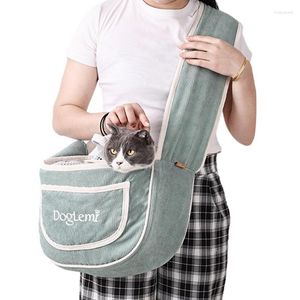 Sac à dos imperméable pour chien et chiot, pochette de transport pour petits chiens, sac à bandoulière en maille respirante pour voyage en toute sécurité