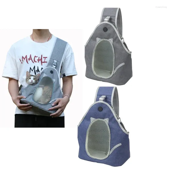 Sac à bandoulière respirant pour animaux de compagnie, petit sac à dos de poitrine pour chiens et chats, pour le Sport de plein air, la marche, les animaux de compagnie