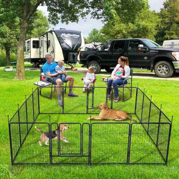 ÉTAPES DE CORPORT DE CHIEN POUR LES CHIENS ENCORT DE LA CLARDE DE COUPE DE PET PET PLASTIQUE À 8 PANELL