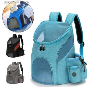 Hondendrager Zomer Mesh Pet Dog Backpack Outdoor Travel Ademputepuppy Cat Draagtassen voor kleine honden Carrier Pet Supplies Mochila Perro L49