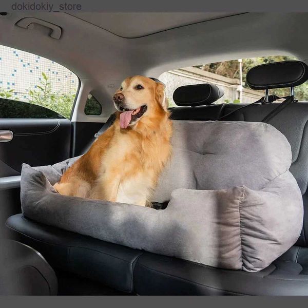 Carrier de perros Viajes Bolster Saféy Bed de asiento de automóvil para perros grandes para gatos Camas de perros bolsas para mascotas Cubierta de asiento trasero de mascotas Productos para perros Productos L49