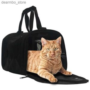 Carrier de chien World Pet Small Pet Transporteur s'adapte aux chats et à la petite race dos noir 15l x 8H x 12W L49