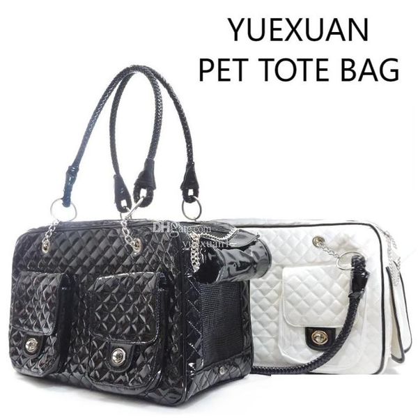 Portador de perros Yuexuan diseñador de moda bolso de gato PU cuero pequeño bolso de mano mediana gran caminata al aire libre entrega de caída negra Otskw